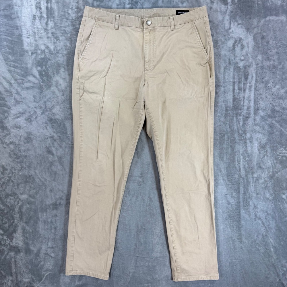 Bonobos Athletic Fit Chino Pants Mens Size 36x32 Khaki Tan